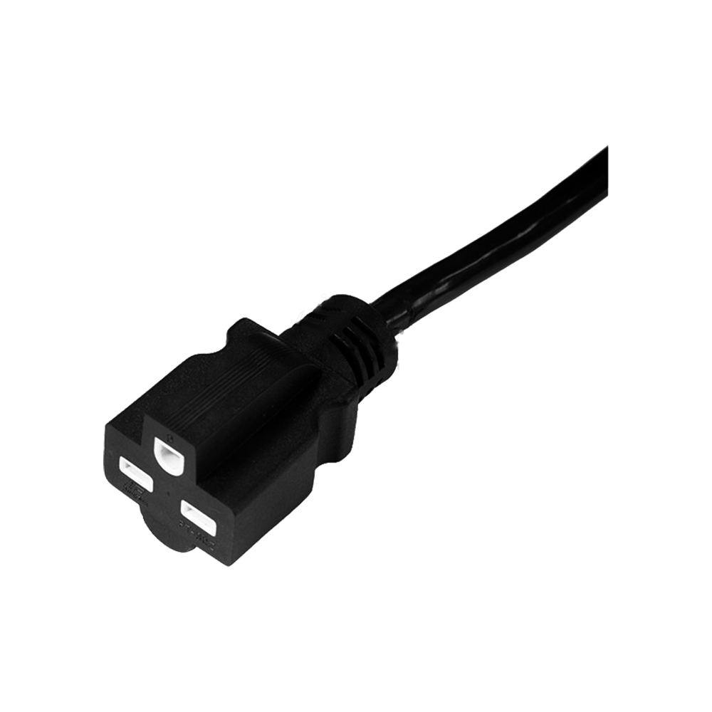 FT-3CZ è un cavo di alimentazione certificato UL con connettore piatto plug-to-plug a tre fili standard statunitense